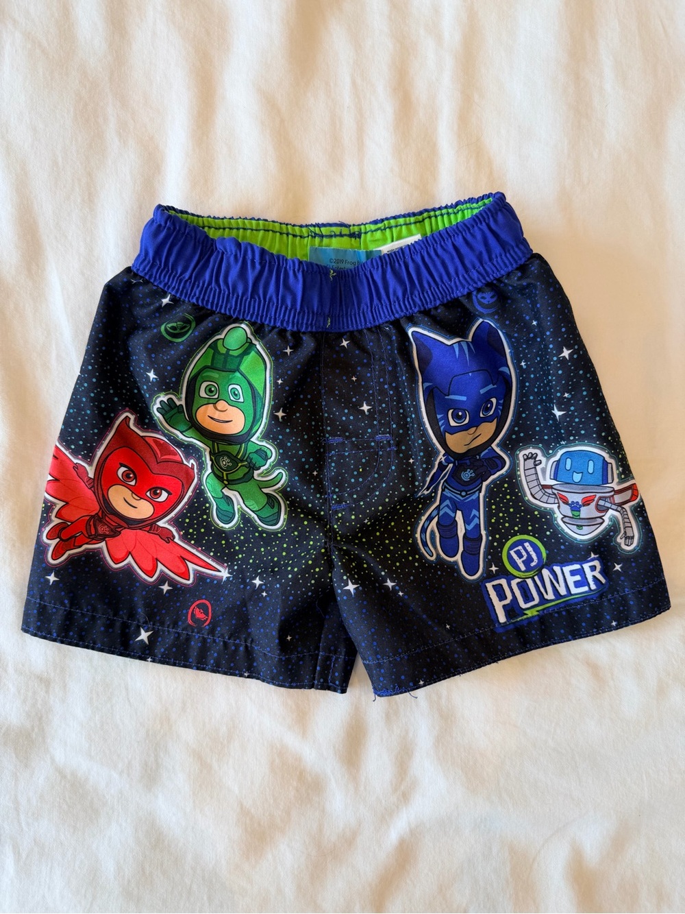 PJ Masks Boys' Black & Blue Character Swim Trunks 12 months